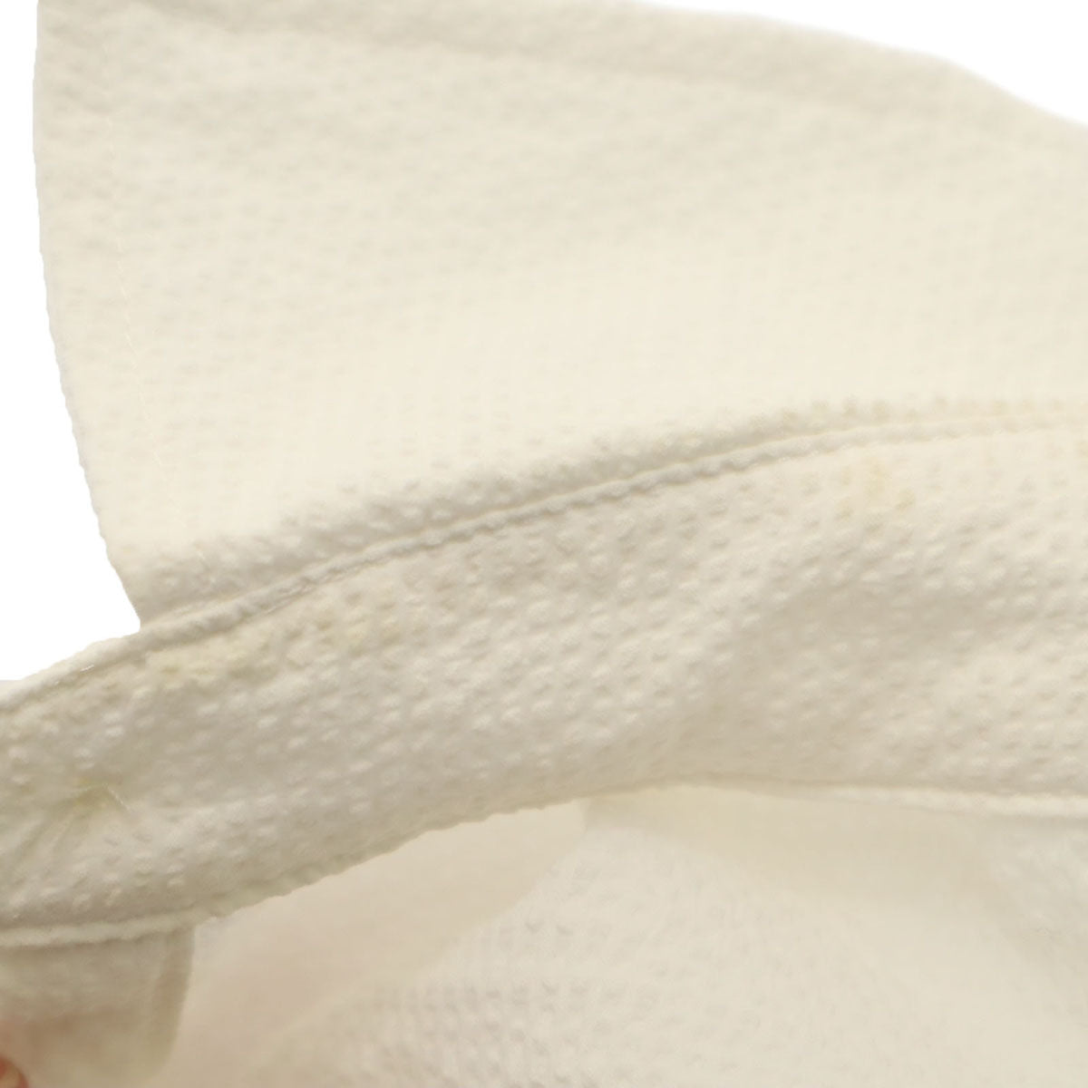 Jack Bunny!! ジャックバニー ゴルフ 半袖 シアサッカー シャツ 6 ホワイト プルオーバー メンズ