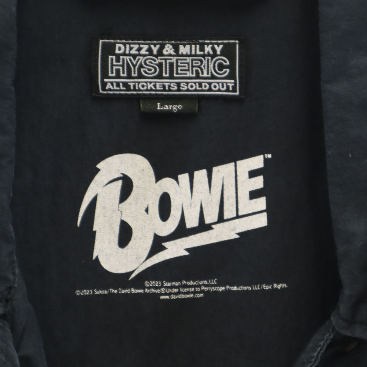 HYSTERIC ヒステリック 23ss DAVID BOWIE 日本製 ファティーグジャケット L ネイビー 02231AB13 メンズ