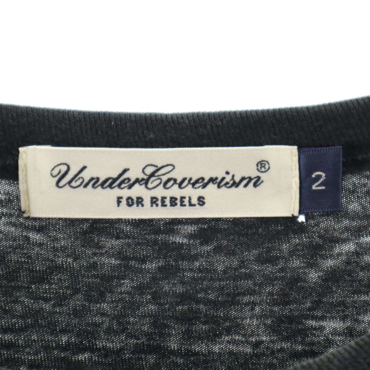 UNDERCOVERISM アンダーカバーイズム 日本製 I am Helvetican 半袖 Tシャツ 2 ブラック メンズ