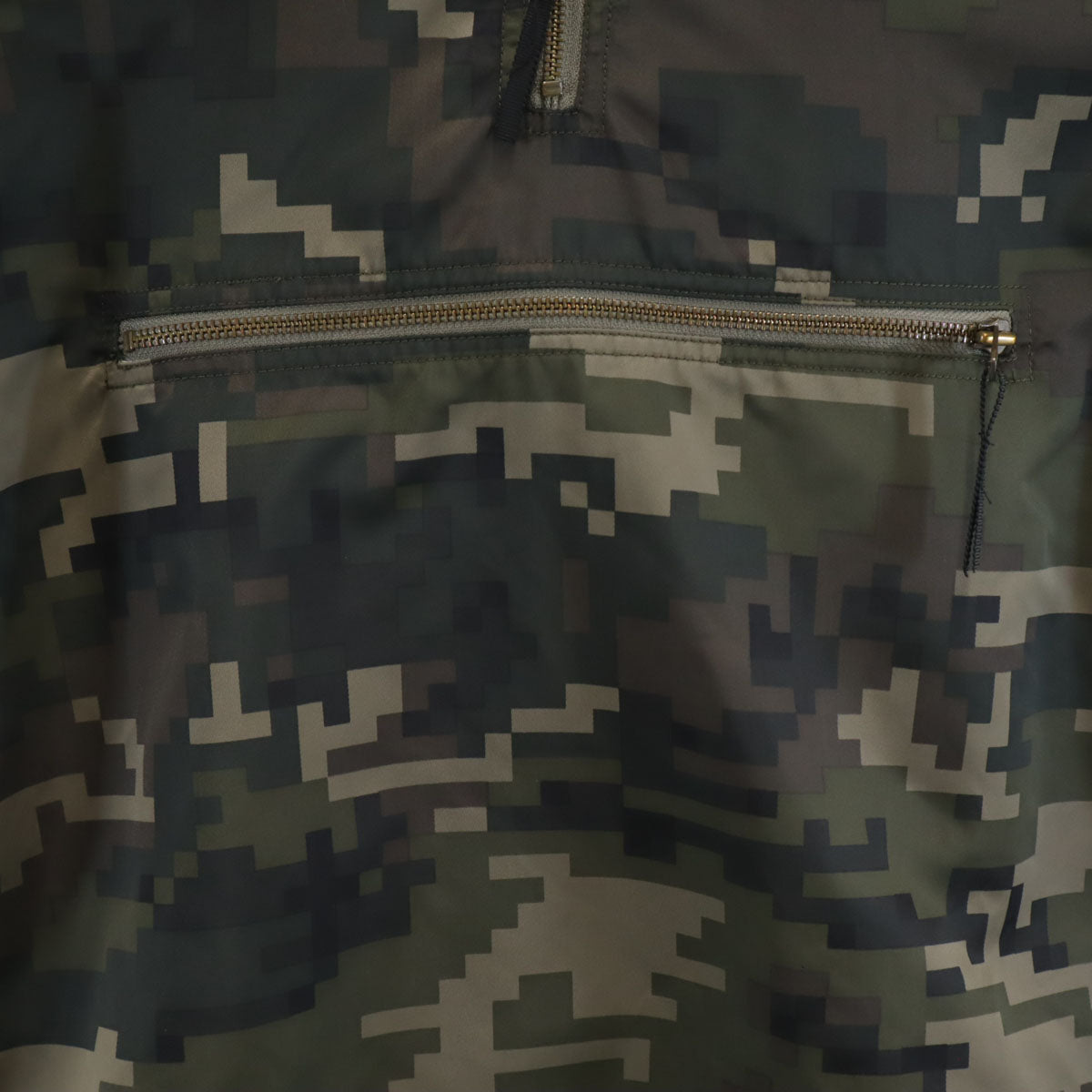 ビューティビースト 総柄 長袖 アノラックパーカー 3 カーキ メンズ