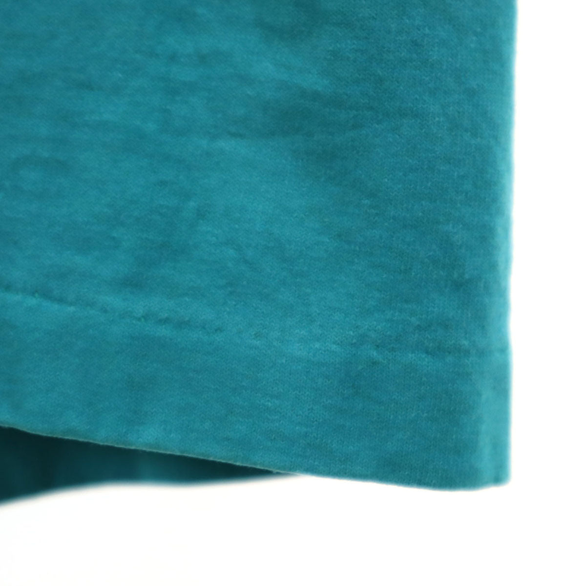 Hanes ヘインズ 80s 90s USA製 オールド バックプリント 半袖 Tシャツ XL ターコイズ シングルステッチ メンズ