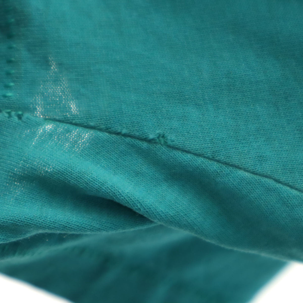 Hanes ヘインズ 80s 90s USA製 オールド バックプリント 半袖 Tシャツ XL ターコイズ シングルステッチ メンズ