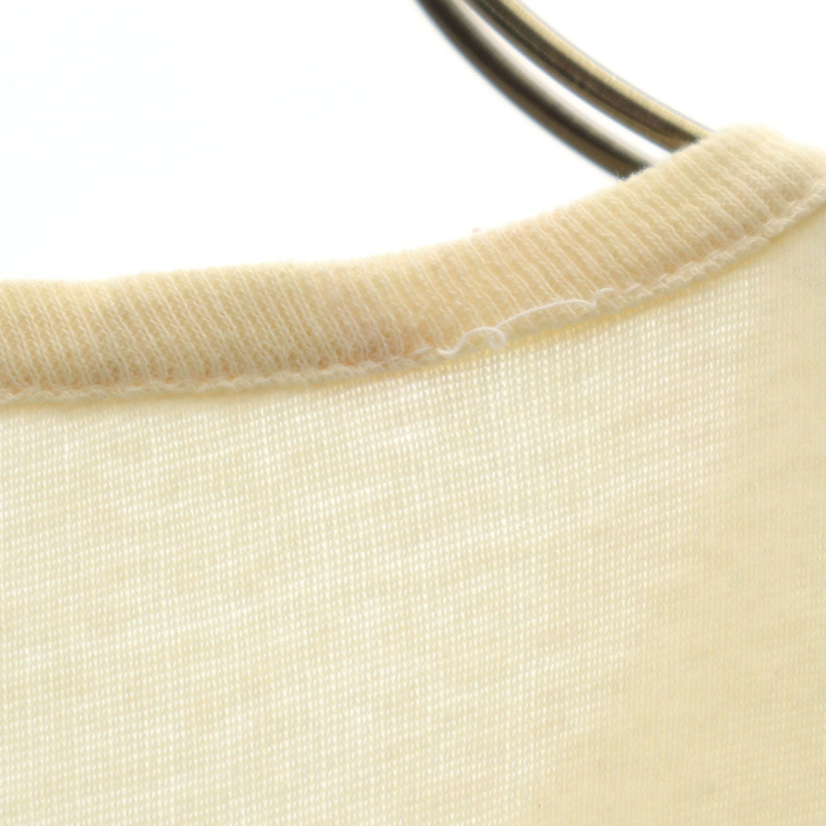 80s 90s オールド フレンチスリーブ Tシャツ L 生成り レディース