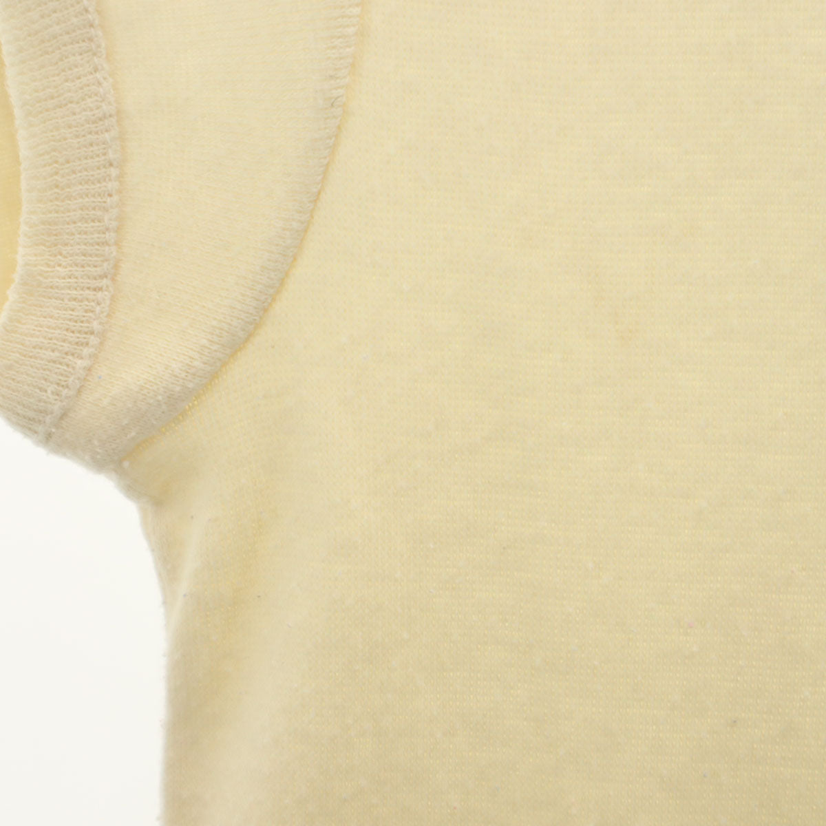 80s 90s オールド フレンチスリーブ Tシャツ L 生成り レディース