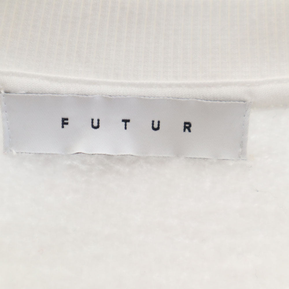 フューチャー ポルトガル製 バック刺繍 長袖 スウェット トレーナー S ホワイト メンズ