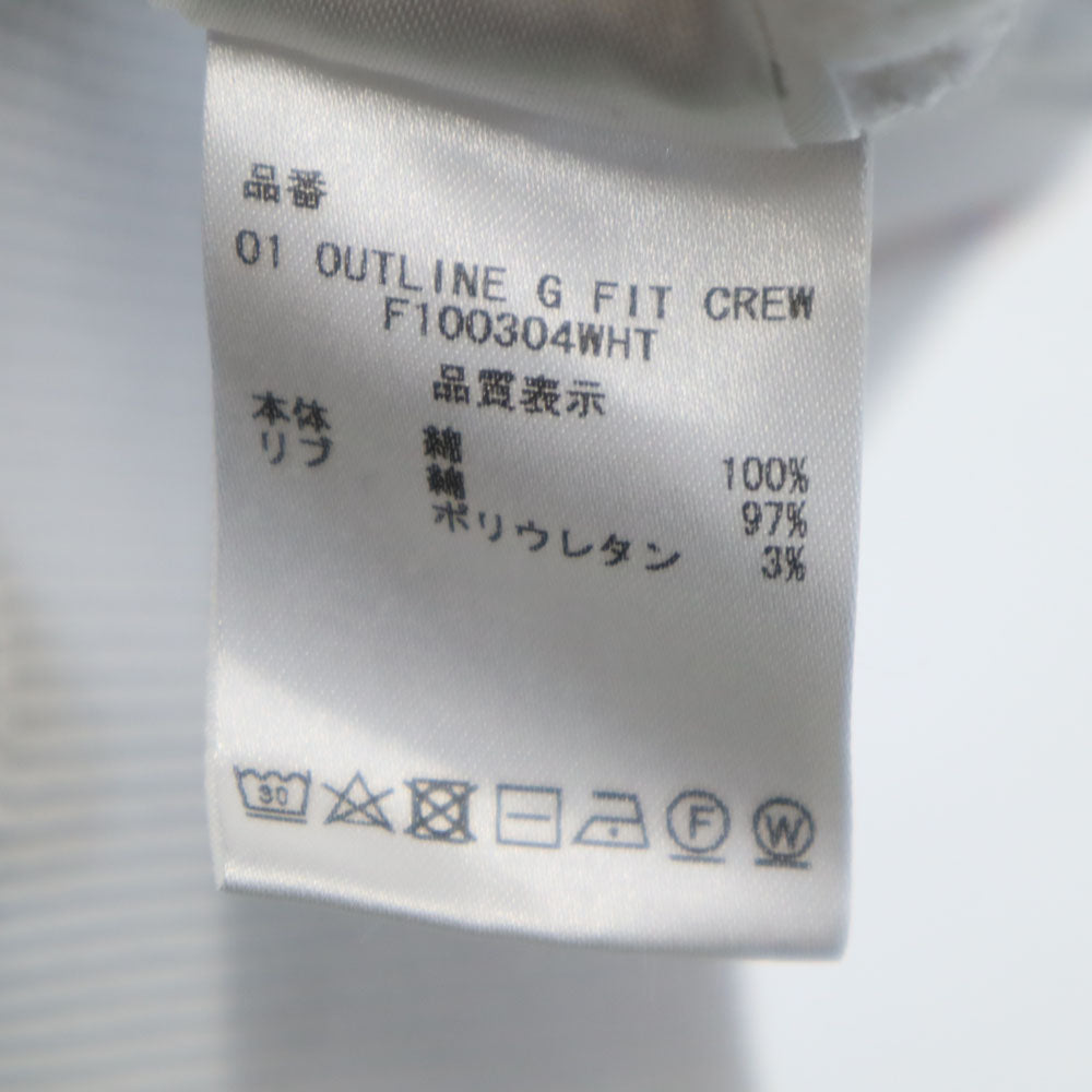 フューチャー ポルトガル製 バック刺繍 長袖 スウェット トレーナー S ホワイト メンズ