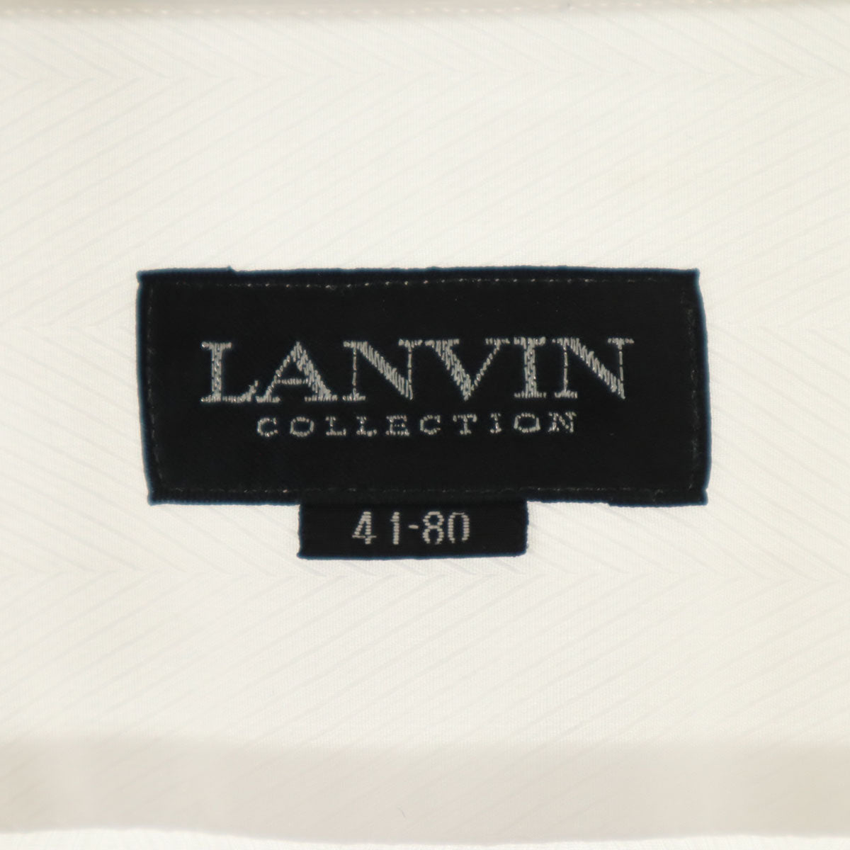 LANVIN ランバン 日本製 長袖 シャツ 41-80 白 メンズ