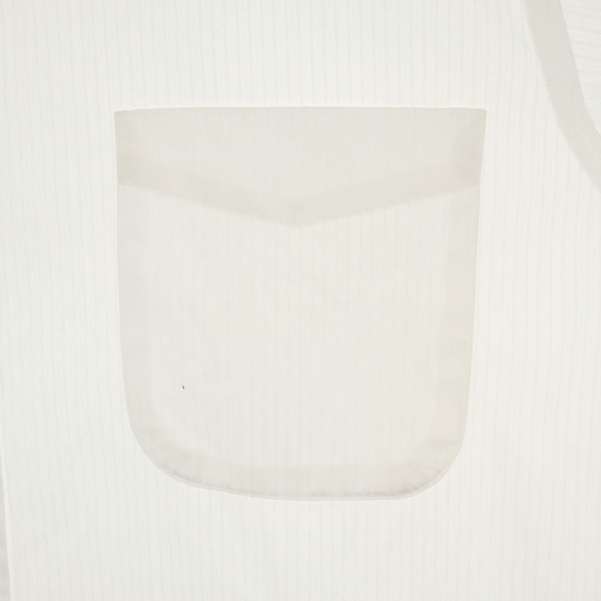 LANVIN ランバン 日本製 ストライプ柄 長袖 シャツ 41-80 白 メンズ