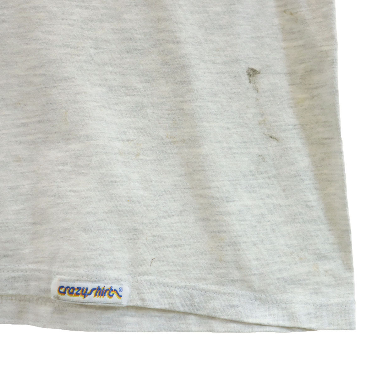 Crazy Shirt クレイジーシャツ 90s USA製 オールド ネコ プリント 半袖 Tシャツ L ライトグレー メンズ