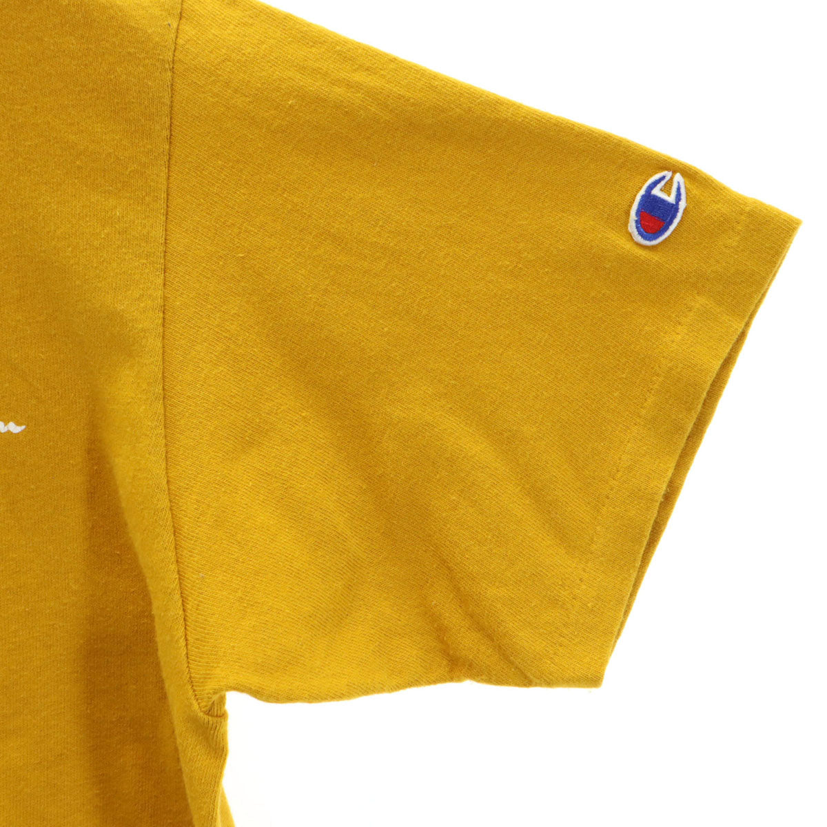 Champion チャンピオン 90s USA製 オールド 青タグ 半袖 Tシャツ M イエロー系 メンズ