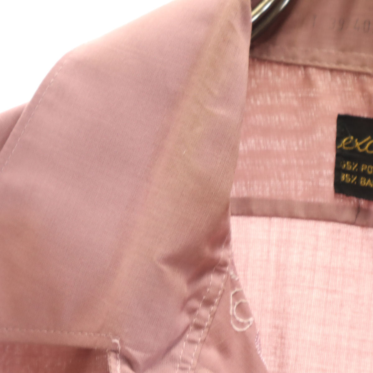 EXCELLENT 70s ヴィンテージ 半袖 キューバ シャツ パープル系 メンズ