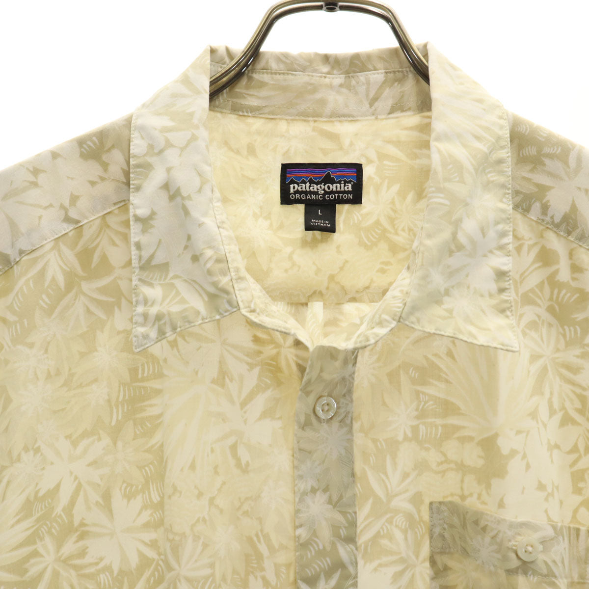 patagonia パタゴニア 半袖 シャツ L カーキ系 52691 メンズ