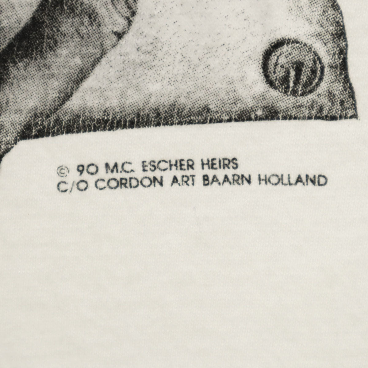 SOF Tee 90s USA製 オールド MC エッシャー アート 半袖 Tシャツ L ホワイト シングルステッチ マルチ メンズ