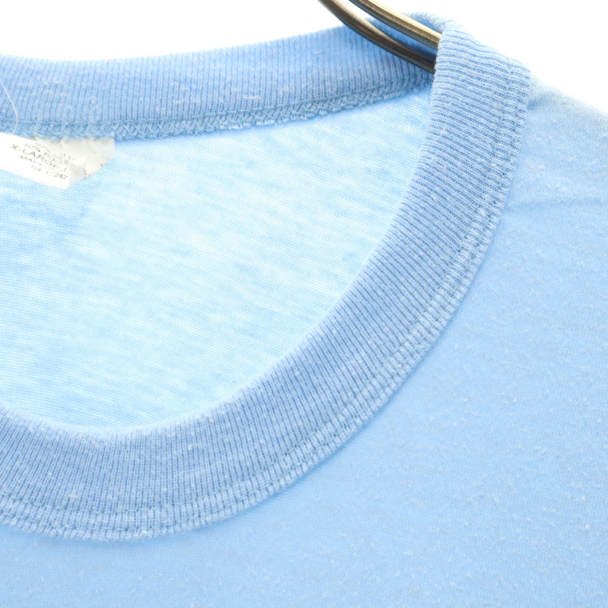 90s USA製 オールド RELAX 半袖 Tシャツ XL 水色 シングルステッチ メンズ