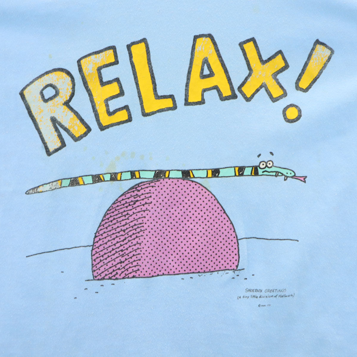 90s USA製 オールド RELAX 半袖 Tシャツ XL 水色 シングルステッチ メンズ