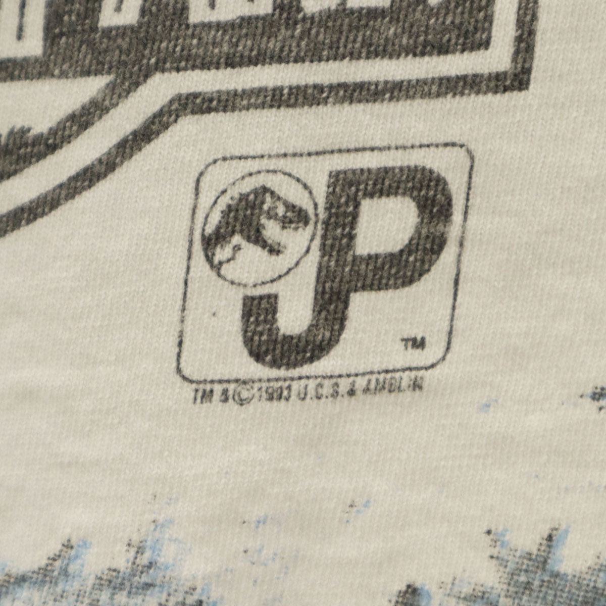 Hanes ヘインズ 90s オールド USA製 ジュラシックパーク3 ムービーT 映画 ジェラシックパーク 半袖 Tシャツ XL グレー シングルステッチ メンズ