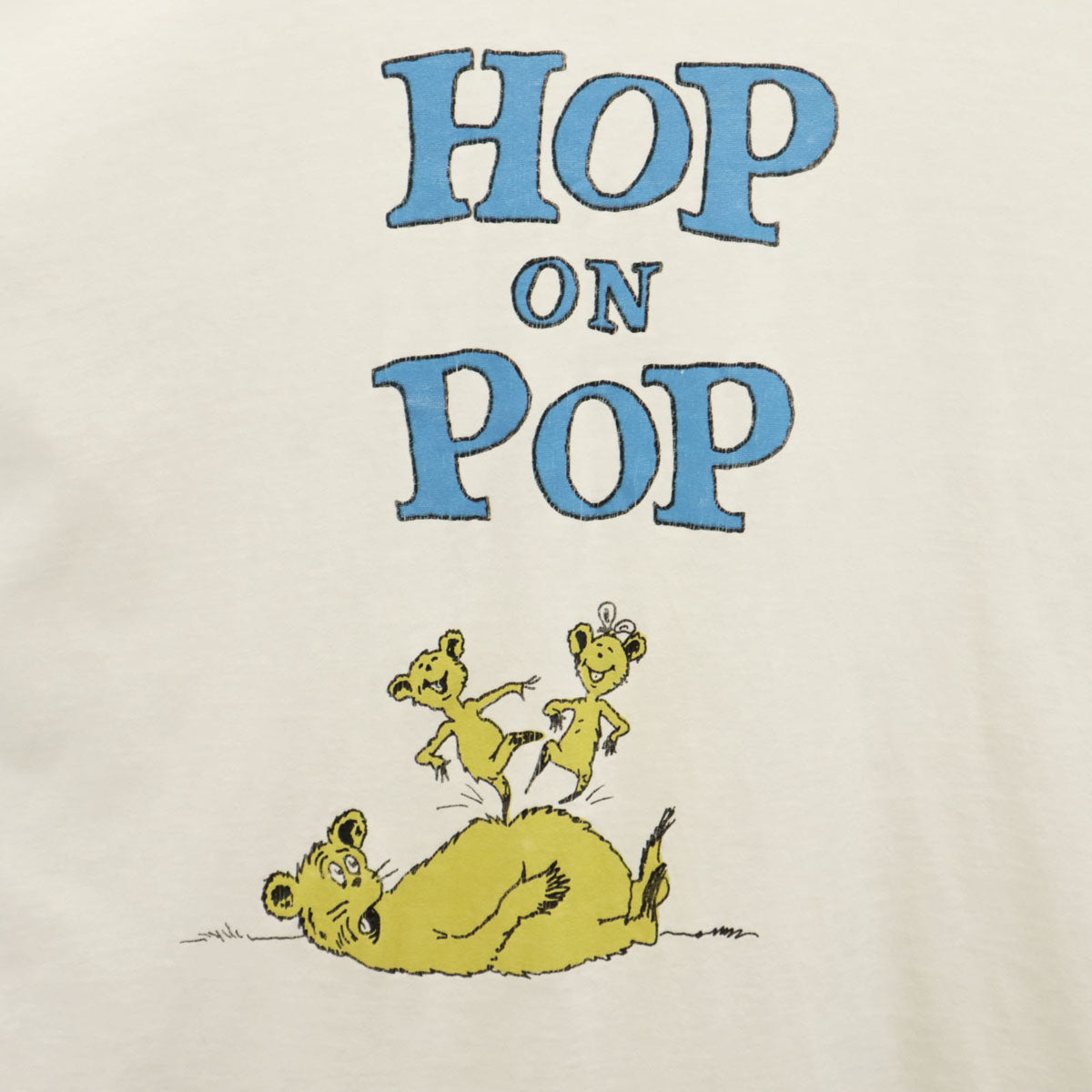 80s 90s オールド ドクター・スース HOP ON POP 半袖 Tシャツ ホワイト シングルステッチ メンズ