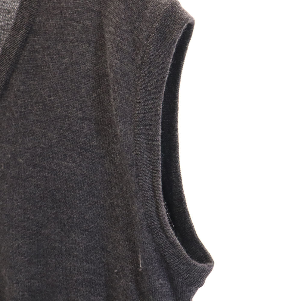 Christian Dior クリスチャンディオール 90s オールド イタリア製 長袖 ニットベスト 52 グレー メンズ