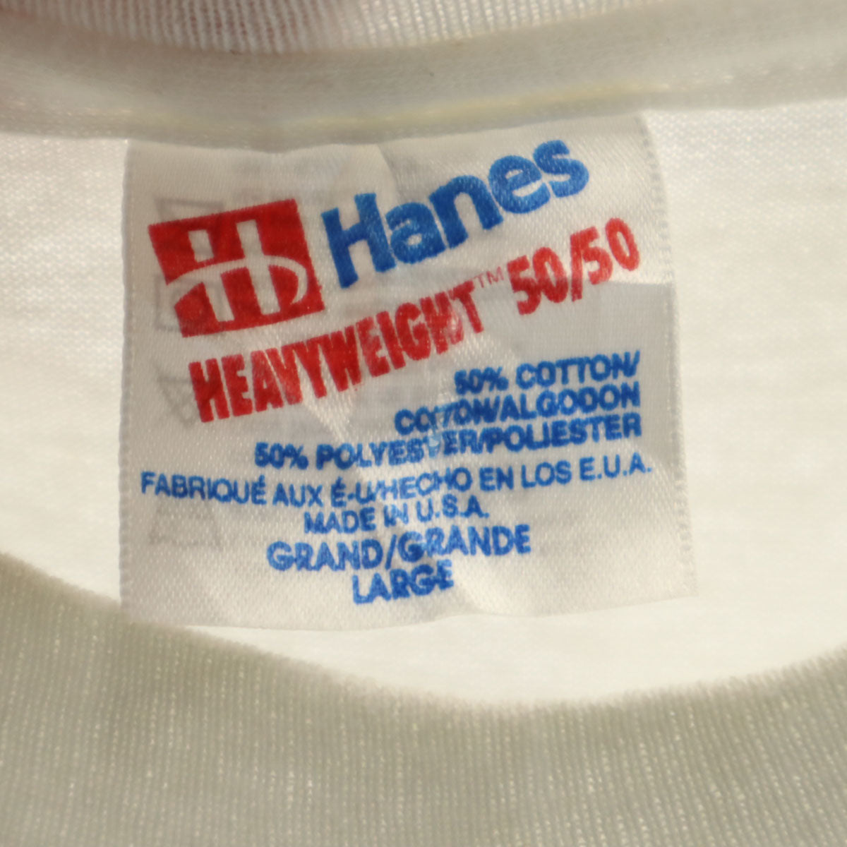 Hanes ヘインズ 90s USA製 オールド 半袖 Tシャツ L ホワイト シングルステッチ メンズ