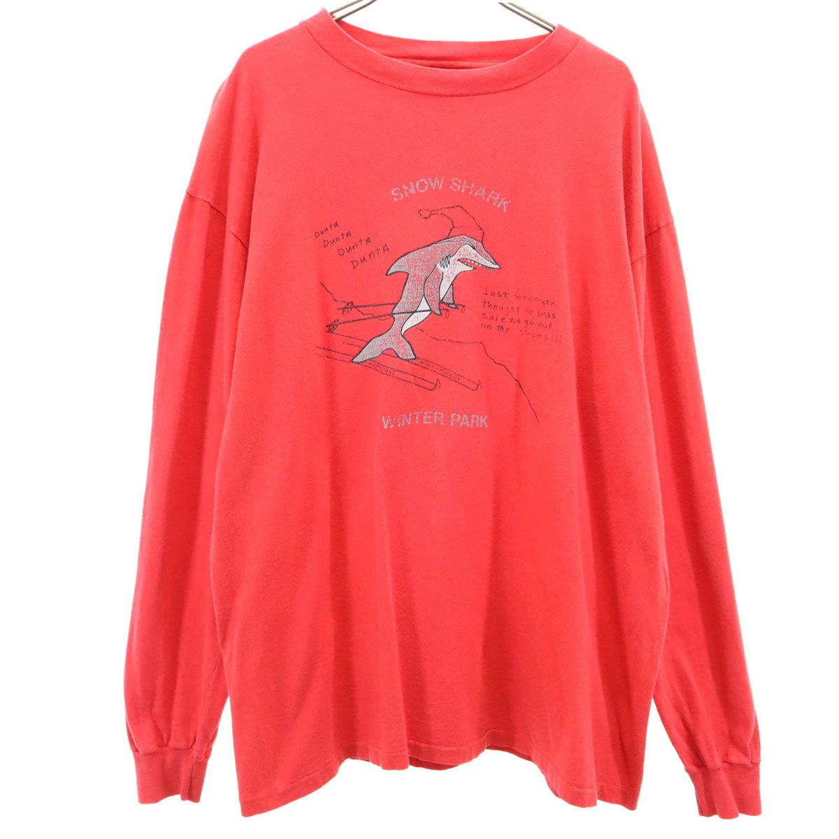 Hanes ヘインズ 80s 90s BEEFY-T USA製 オールド 長袖 Tシャツ XL レッド系 ロンT メンズ