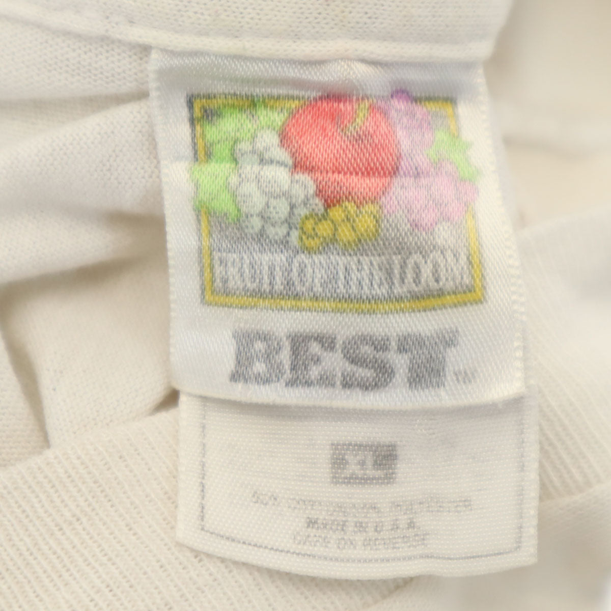 FRUIT OF THE LOOM フルーツオブザルーム 90s 00s BEST USA製 オールド 長袖 Tシャツ XL ホワイト系 ロンT メンズ