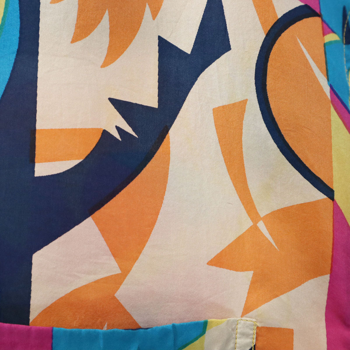 DON'T STOP 90s シルク オールド 総柄 半袖 シャツ L マルチ メンズ