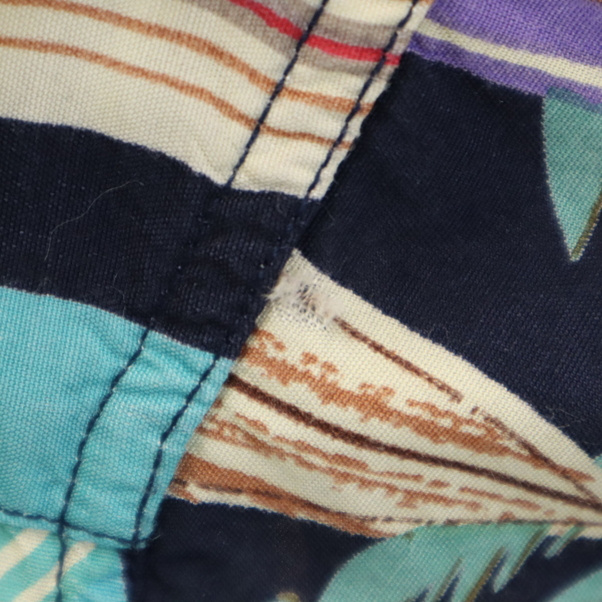 EDWIN エドウィン サーフボード柄 半袖 アロハシャツ XL ネイビー 開襟 メンズ