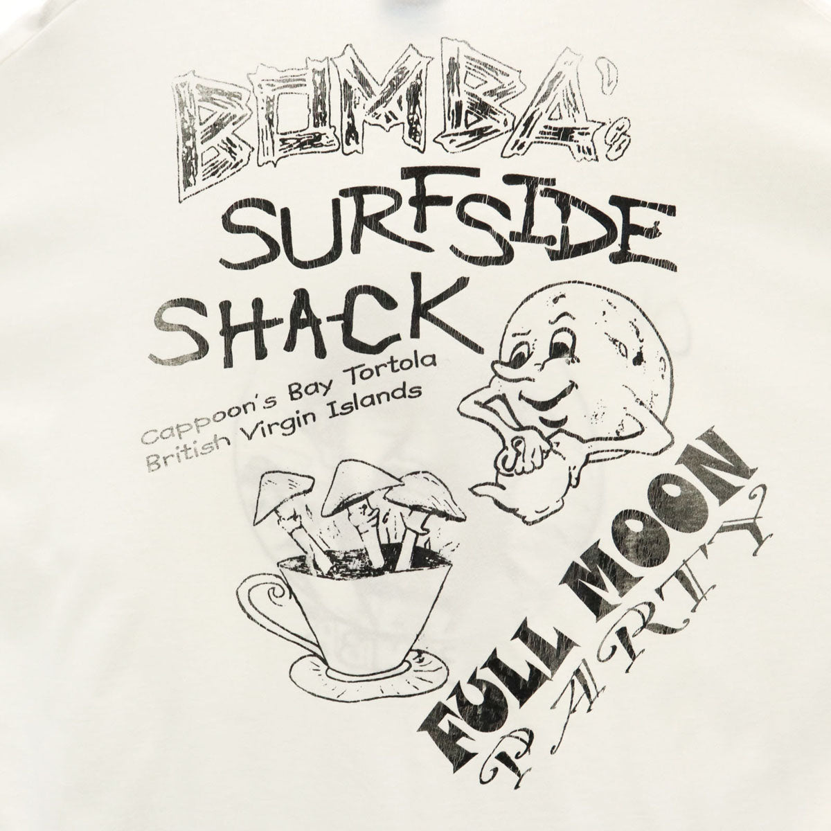 Hanes ヘインズ BOMBA SURFSIDE SHACK 半袖 Tシャツ XXL ホワイト ビッグサイズ メンズ