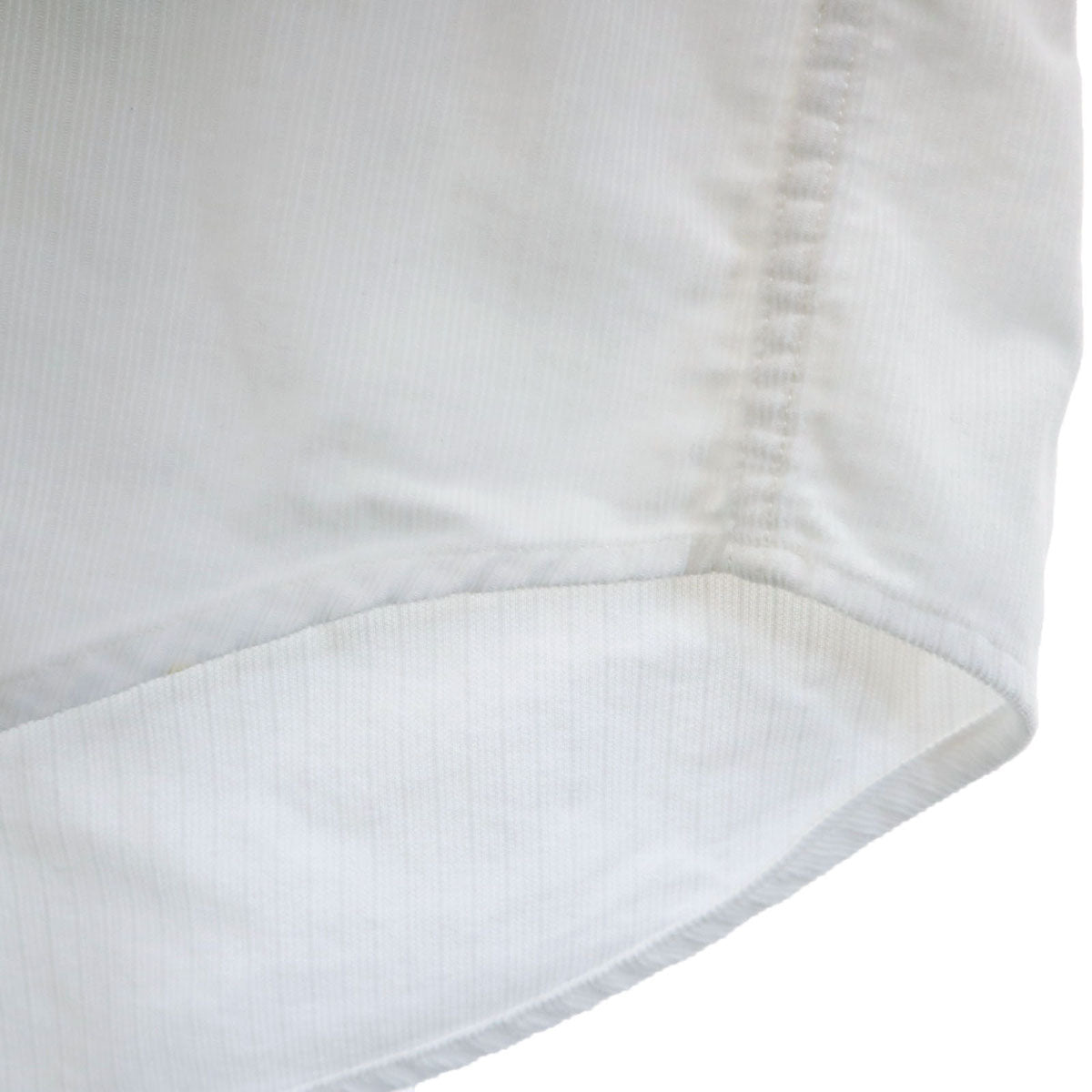 PERRY ELLIS ペリーエリス 半袖 コーデュロイシャツ S ホワイト メンズ