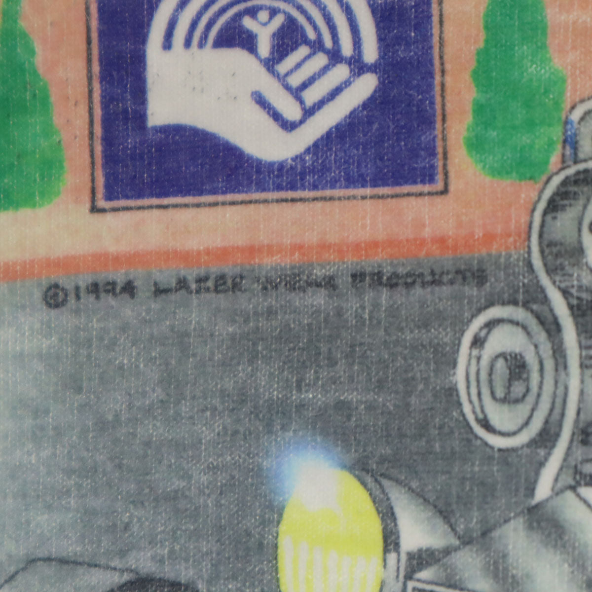 FRUIT OF THE LOOM BEST フルーツオブザルーム ベスト 90s USA製 オールド ピンクパンサー 1994 CAR SHOW 半袖 Tシャツ XL ホワイト シングルステッチ メンズ