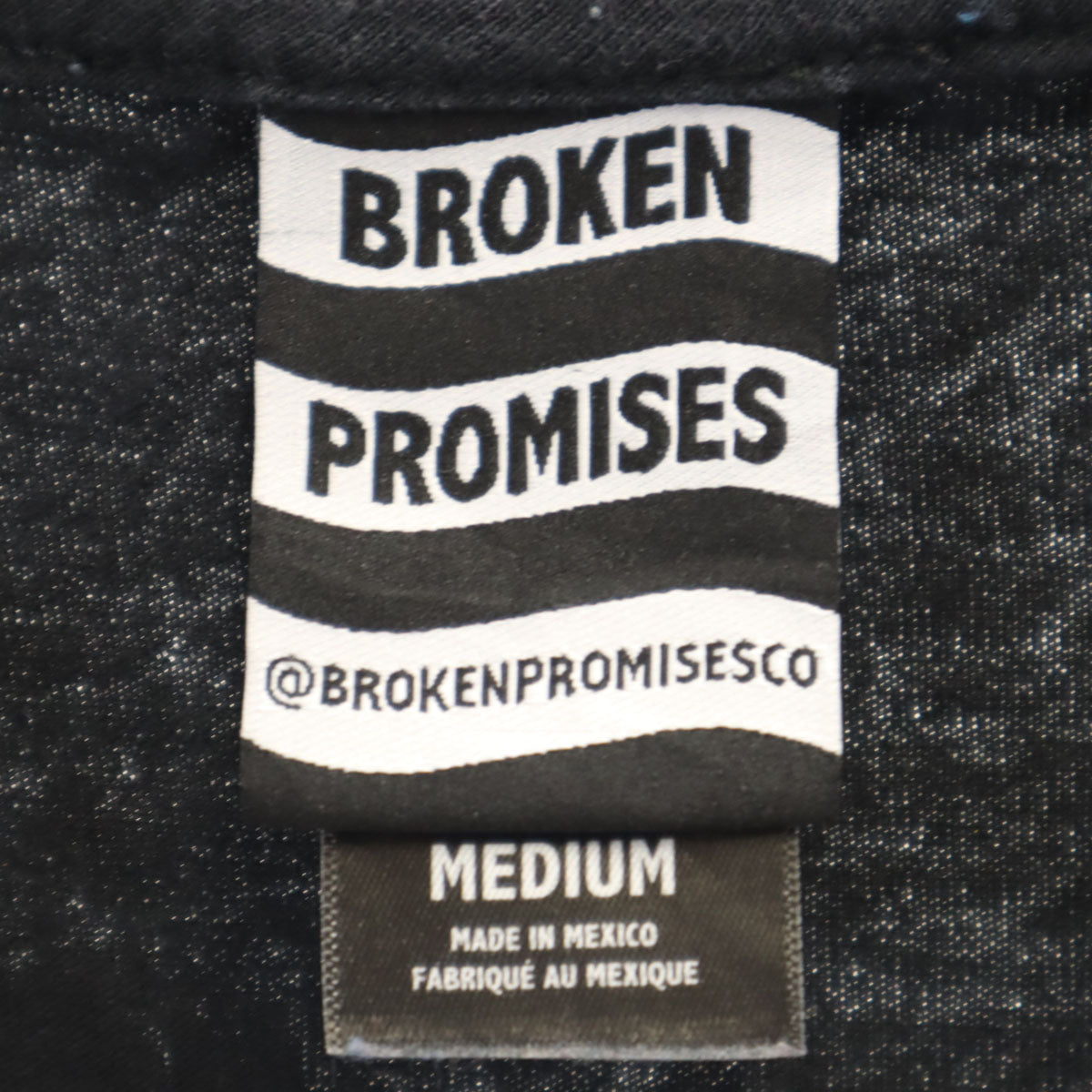 BROKEN PROMISES ブロークンプロミス バックプリント 半袖 Tシャツ M ブラック メンズ