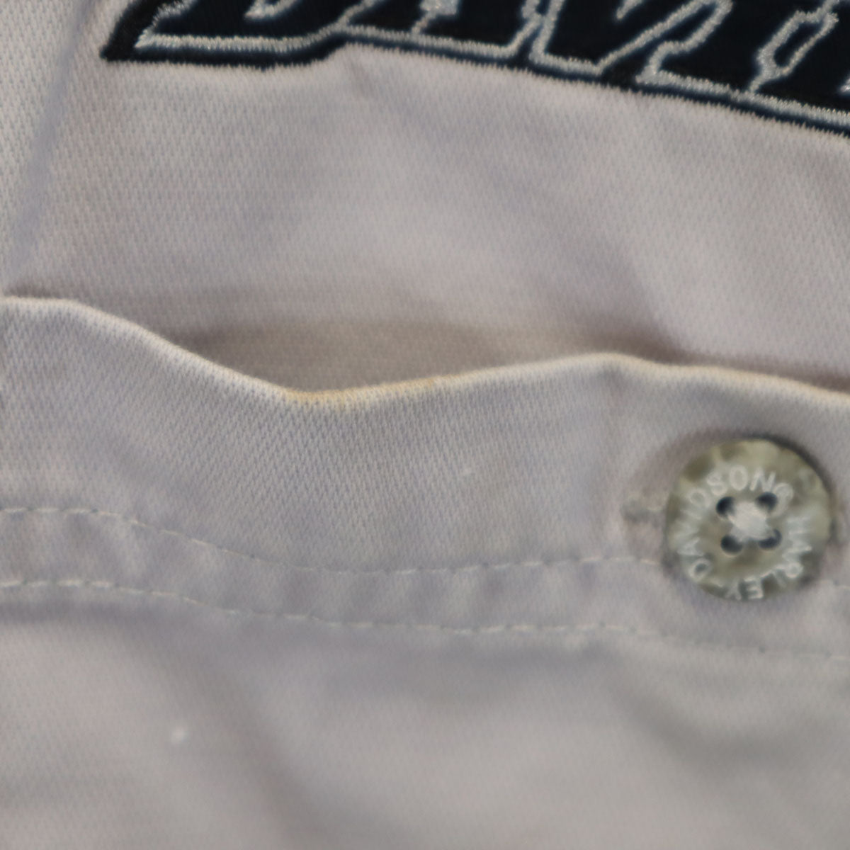 HARLEY DAVIDSON ハーレーダビッドソン バックロゴ刺繍 ベスト L グレー 隠しボタンダウン メンズ