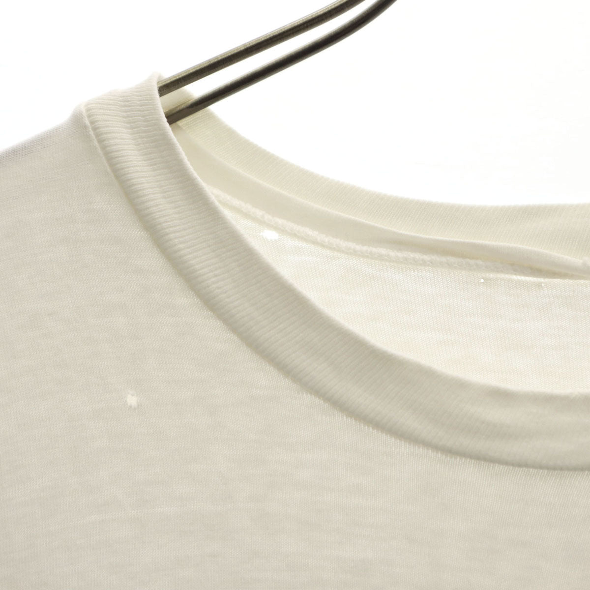 90s オールド バック ダックプリント 半袖 Tシャツ オフホワイト ポケT シングルステッチ メンズ