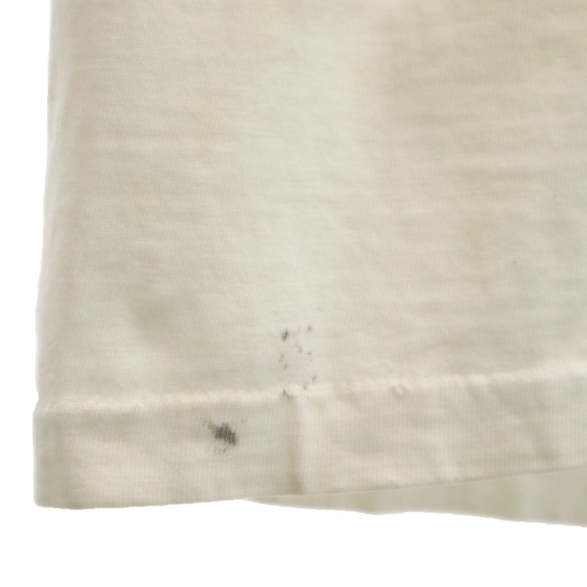 90s オールド バック ダックプリント 半袖 Tシャツ オフホワイト ポケT シングルステッチ メンズ