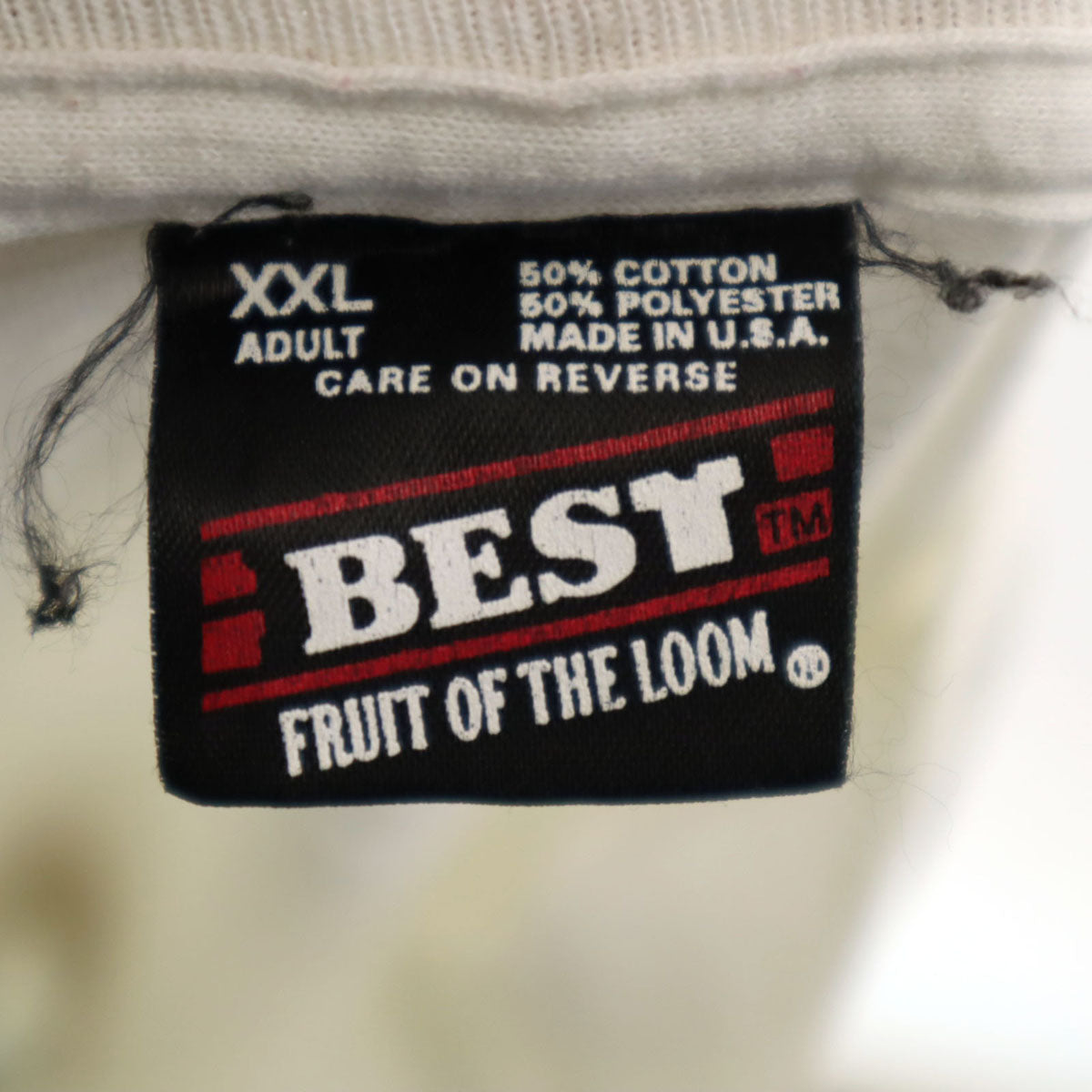 FRUIT OF THE LOOM BEST フルーツオブザルーム ベスト 90s USA製 オールド 半袖 Tシャツ XXL ホワイト ビッグサイズ メンズ