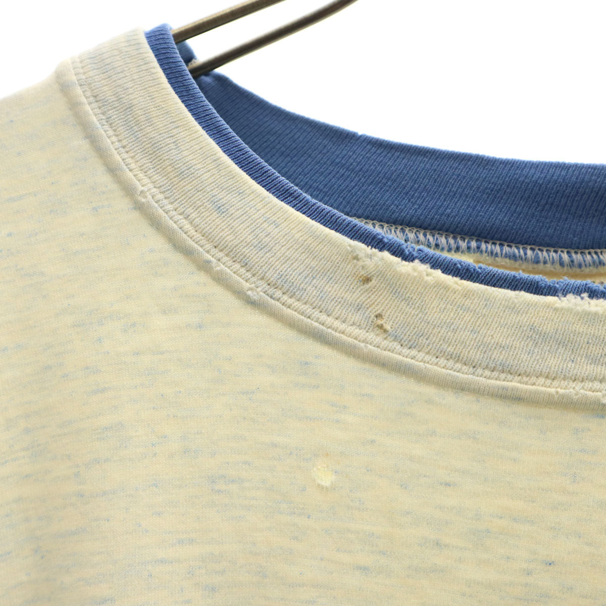 ALORE アローレ 90s USA製 オールド 5分袖 Tシャツ XL アイボリー メンズ