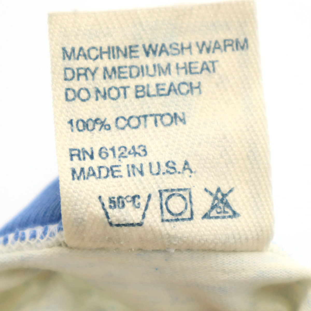 ALORE アローレ 90s USA製 オールド 5分袖 Tシャツ XL アイボリー メンズ