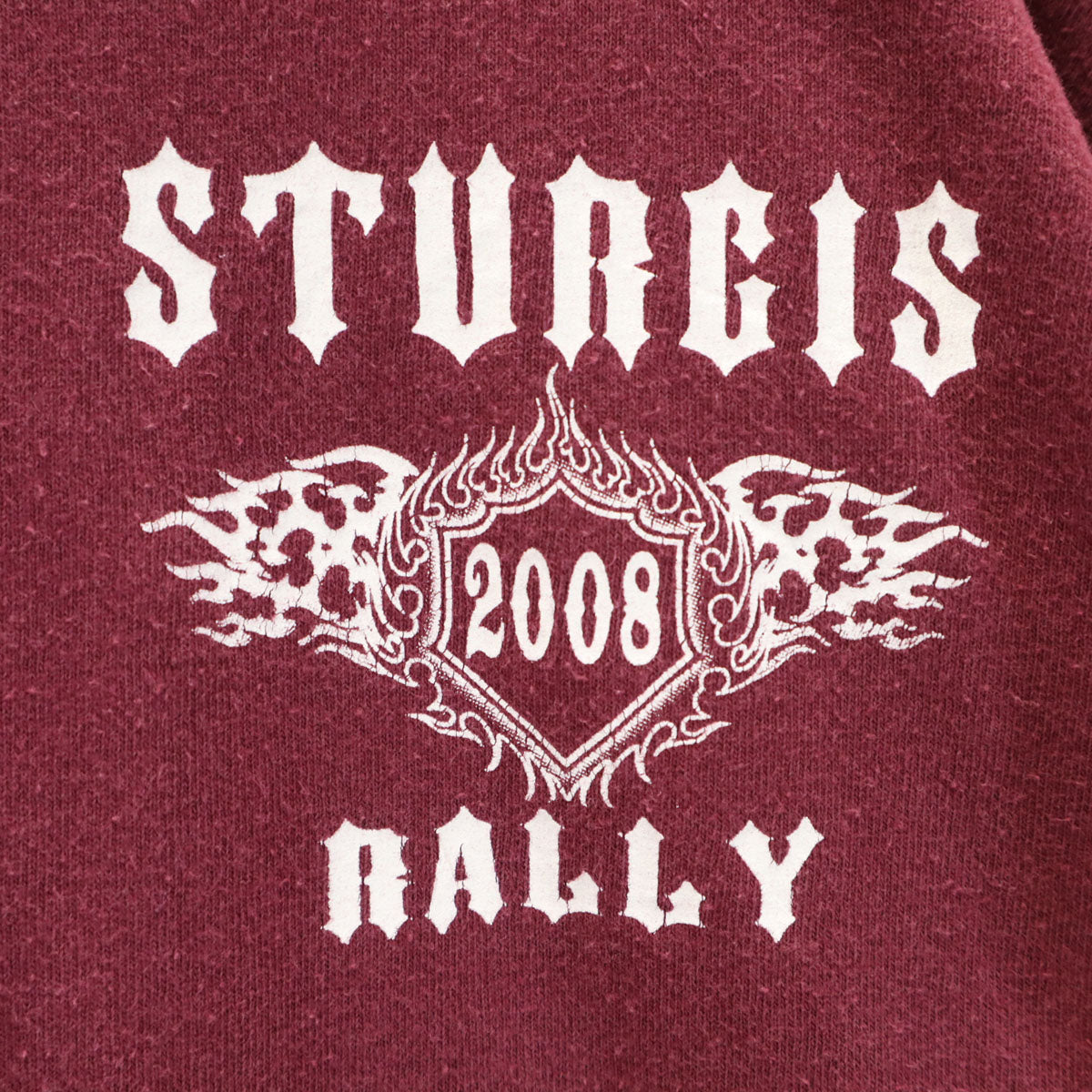 GILDAN ギルダン バックプリント STURGIS 半袖 Tシャツ 2XL ボルドー バイク ビッグサイズ メンズ