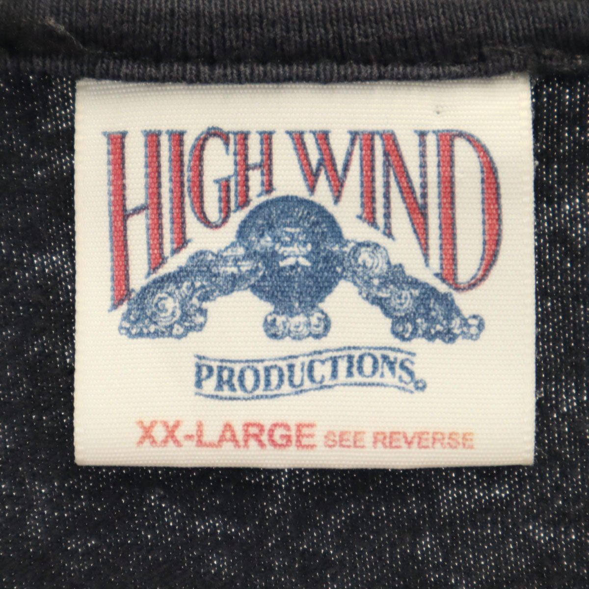 HIGH WIND USA製 PIRATE CREW 半袖 Tシャツ XXL ブラック メンズ