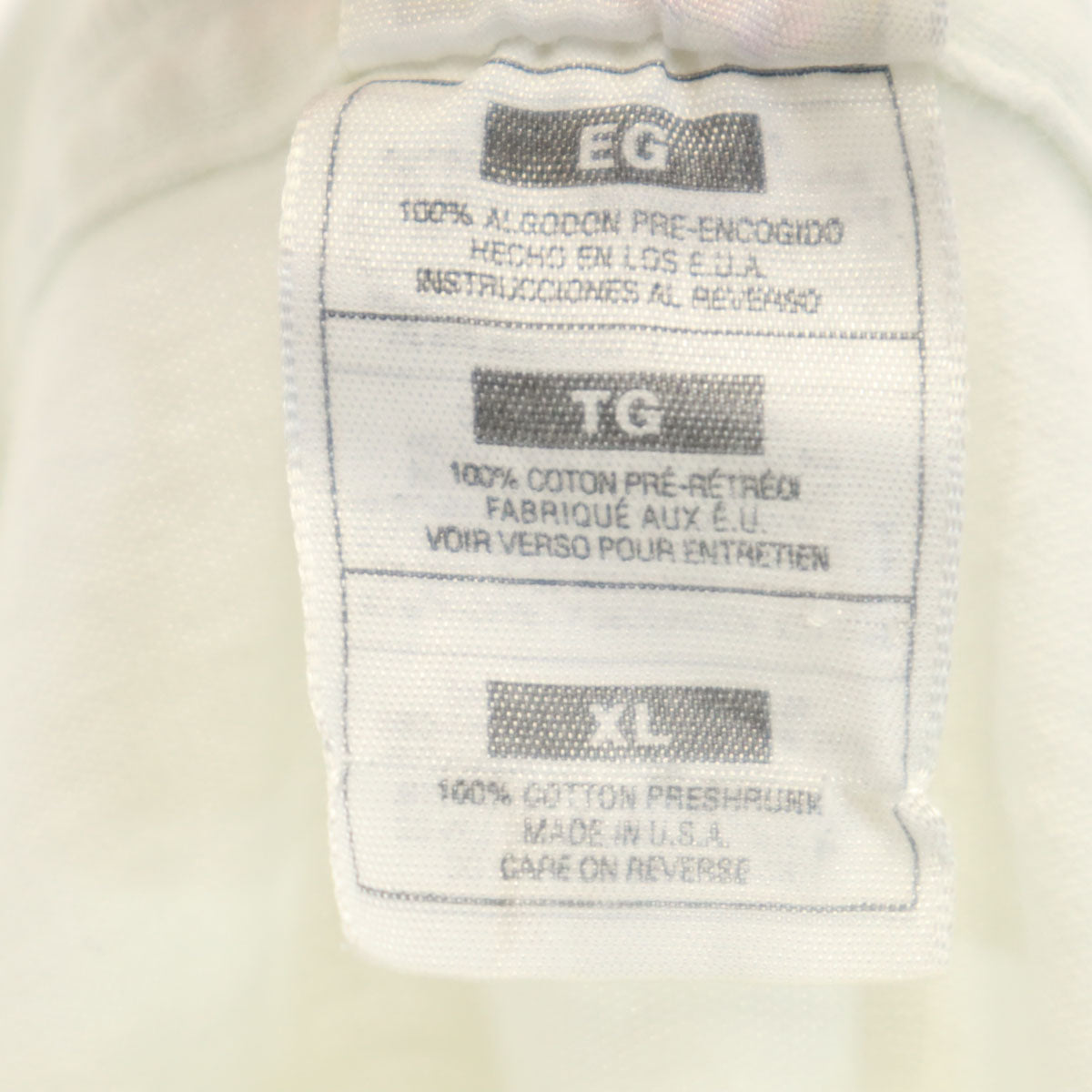 FRUIT OF THE LOOM フルーツオブザルーム 90s USA製 オールド バックプリント HAPPY ST. PATRICK'S DAY 半袖 Tシャツ XL ホワイト シングルステッチ メンズ