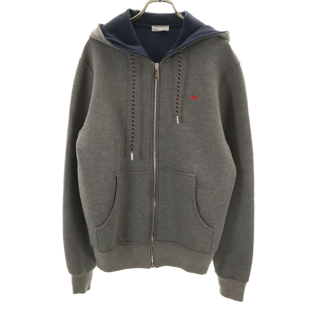 Dior ディオール 733J220B0413 イタリア製 長袖 ボンディング ジップパーカー XXS チャコールグレー メンズ