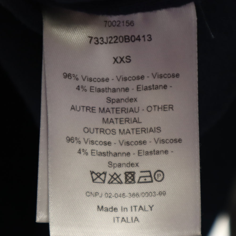 Dior ディオール 733J220B0413 イタリア製 長袖 ボンディング ジップパーカー XXS チャコールグレー メンズ