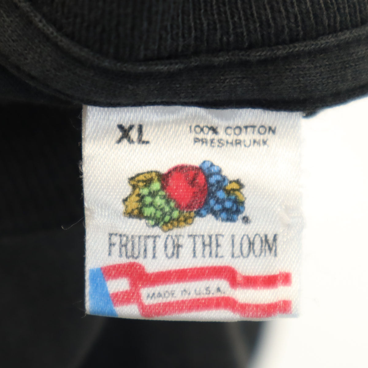 FRUIT OF THE LOOM フルーツオブザルーム 90s USA製 オールド Jazzercise International 半袖 Tシャツ XL ブラック シングルステッチ 企業モノ メンズ
