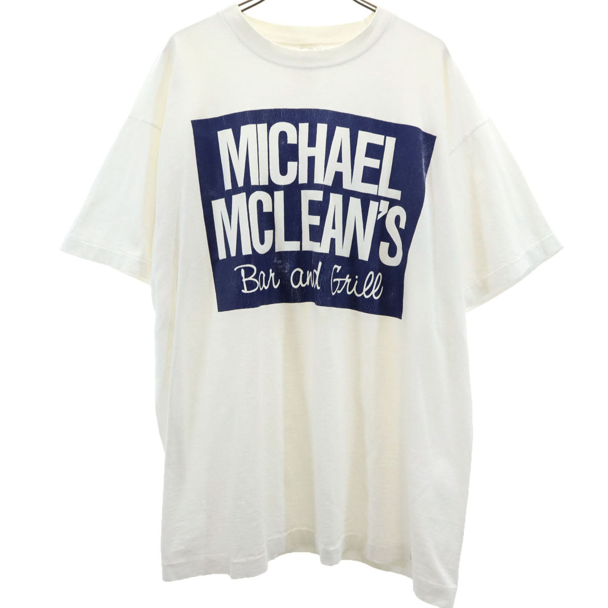 FRUIT OF THE LOOM フルーツオブザルーム 90s カナダ製 オールド MICHAEL MCLEAN'S 半袖 Tシャツ XL ホワイト シングルステッチ メンズ