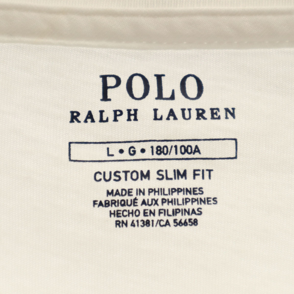 POLO RALPH LAUREN ポロラルフローレン ポロベア 半袖 Tシャツ L ホワイト カスタムスリムフィット メンズ