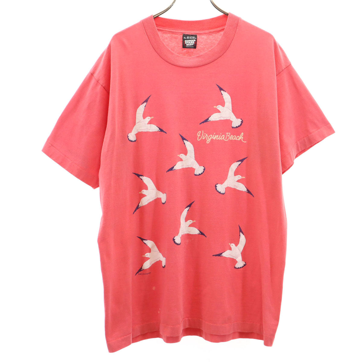 SCREEN STARS BEST スクリーンスターズベスト 90s USA製 オールド 半袖 Tシャツ XL ピンク系 シングルステッチ メンズ