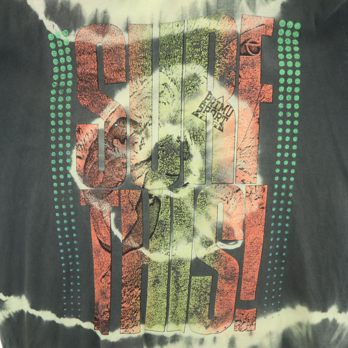 90s オールド タイダイ柄 半袖 Tシャツ グレー系 シングルステッチ メンズ