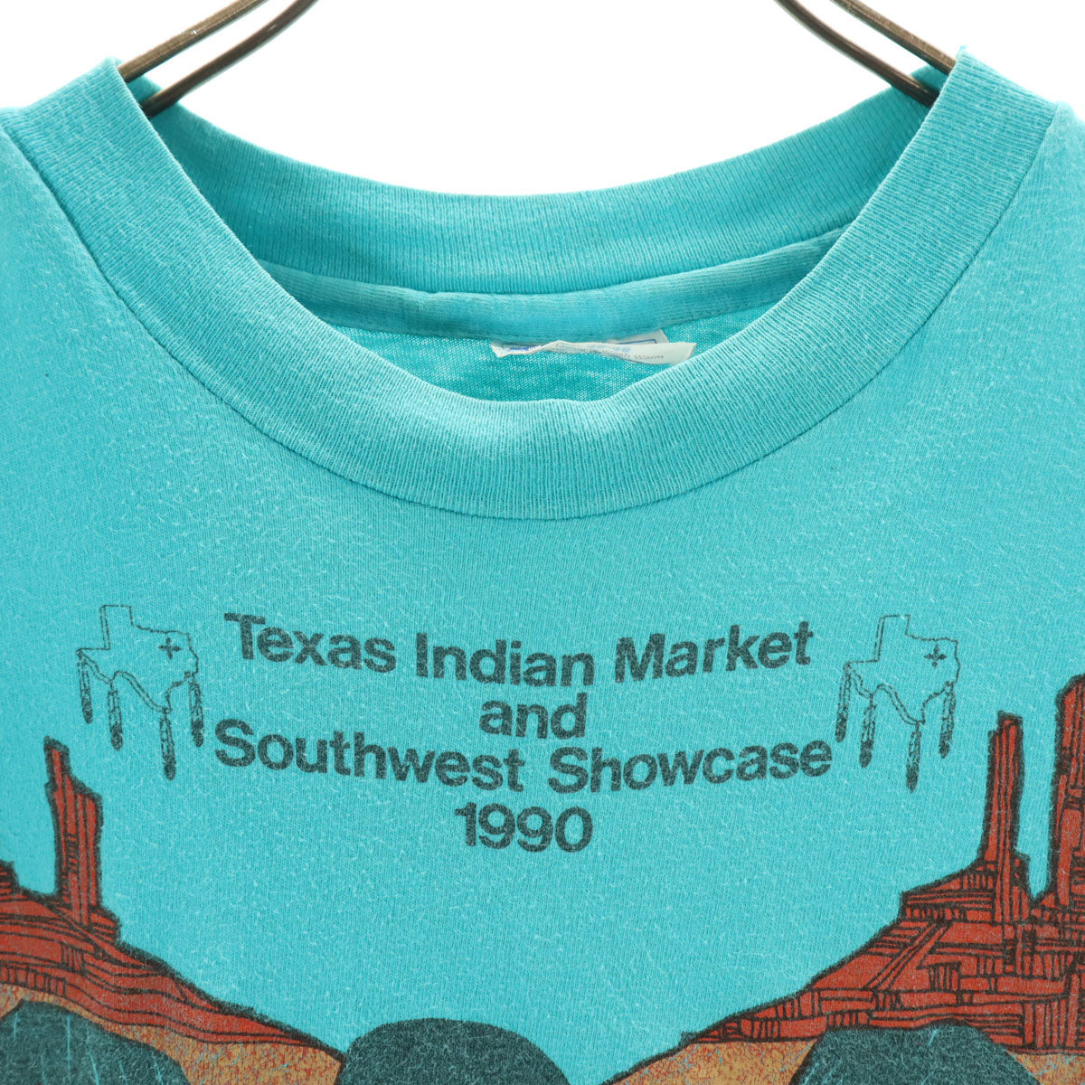 Hanes ヘインズ 90s USA製 オールド 半袖 Tシャツ XL ブルー系 BEEFY-T シングルステッチ メンズ