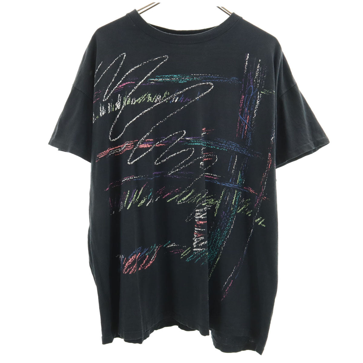 Aerodynamics エアロダイナミクス 90s USA製 オールド 半袖 Tシャツ ONE ブラック シングルステッチ レディース