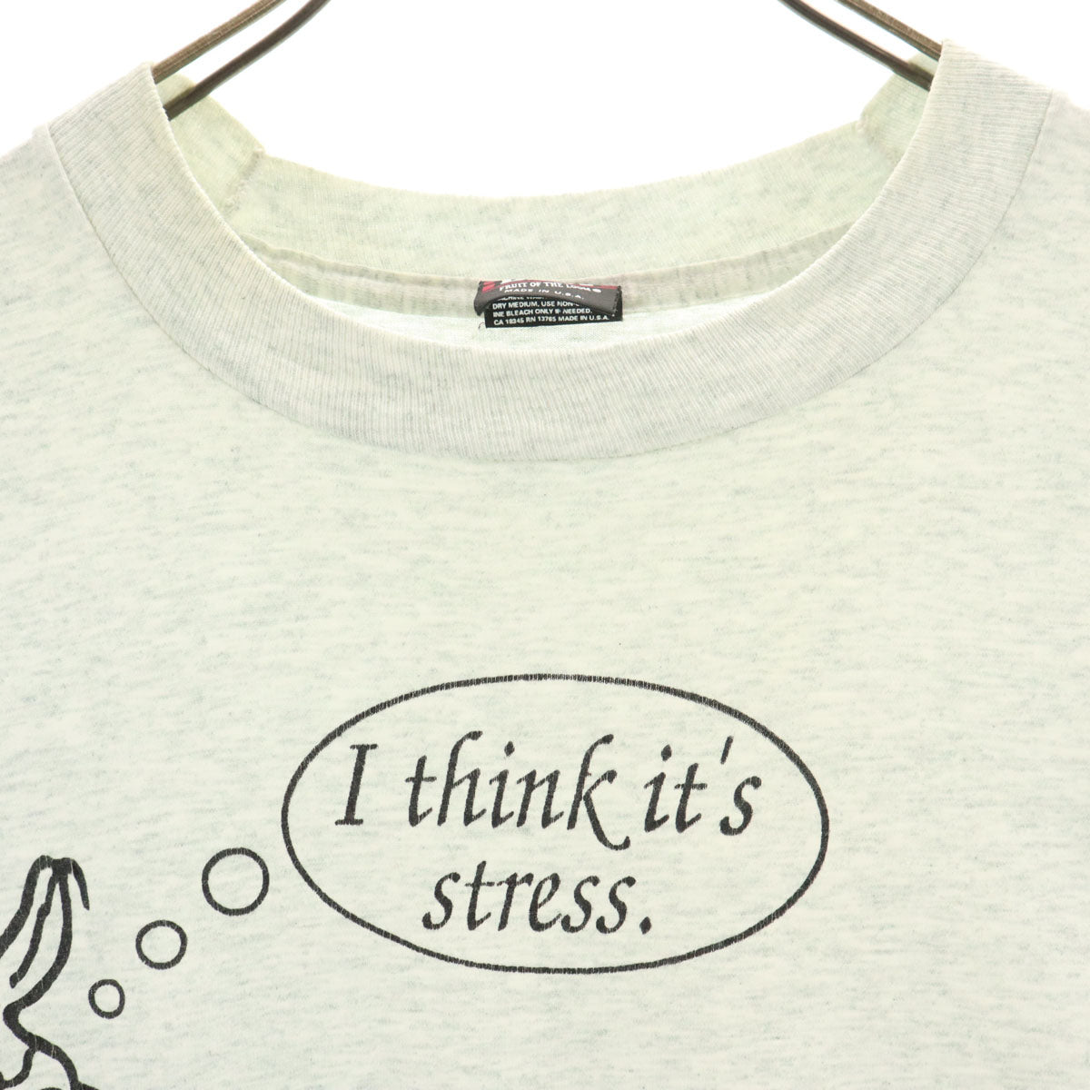 FRUIT OF THE LOOM BEST フルーツオブザルーム ベスト 90s USA製 オールド 半袖 Tシャツ XL グレー シングルステッチ メンズ